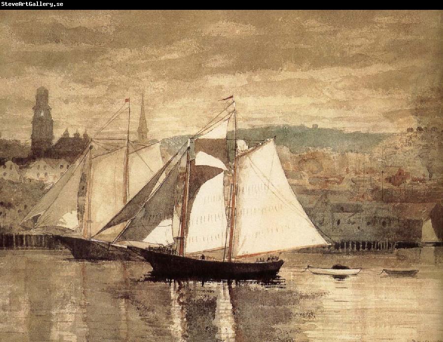 Winslow Homer Glastre Bay Yacht